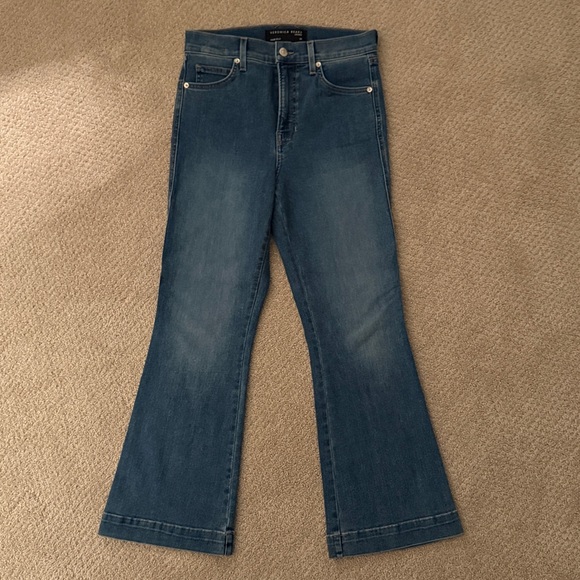 NWT Veronica Beard Carson Ankle Flare High Rise Jean in Tide Down Size 28 - Picture 6 of 9